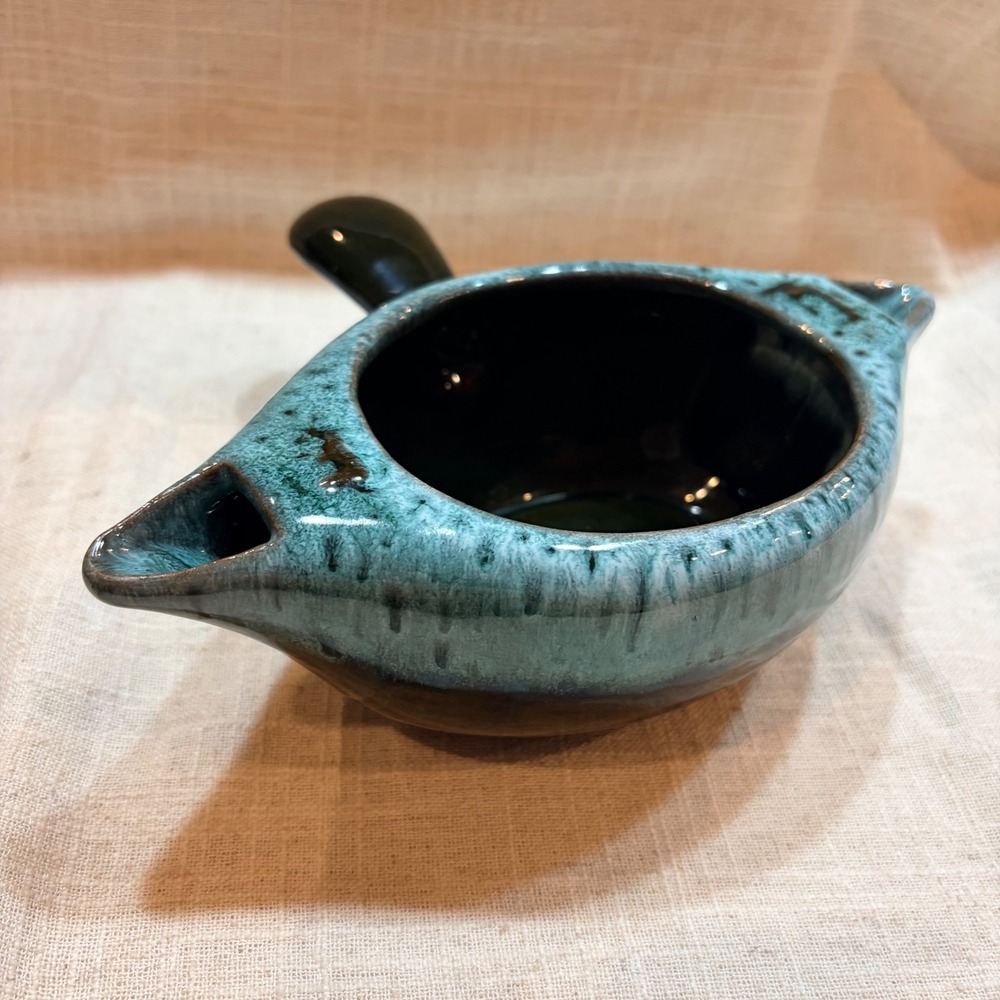 Vintage Evangeline Canada Ceramic Double Spouted Gravy Boat